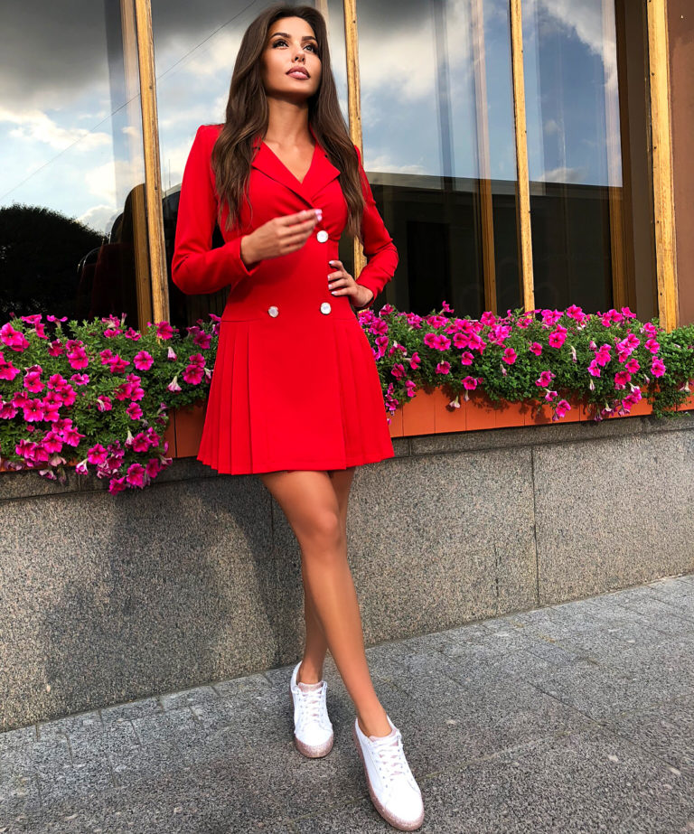 Красное Платье Пиджак