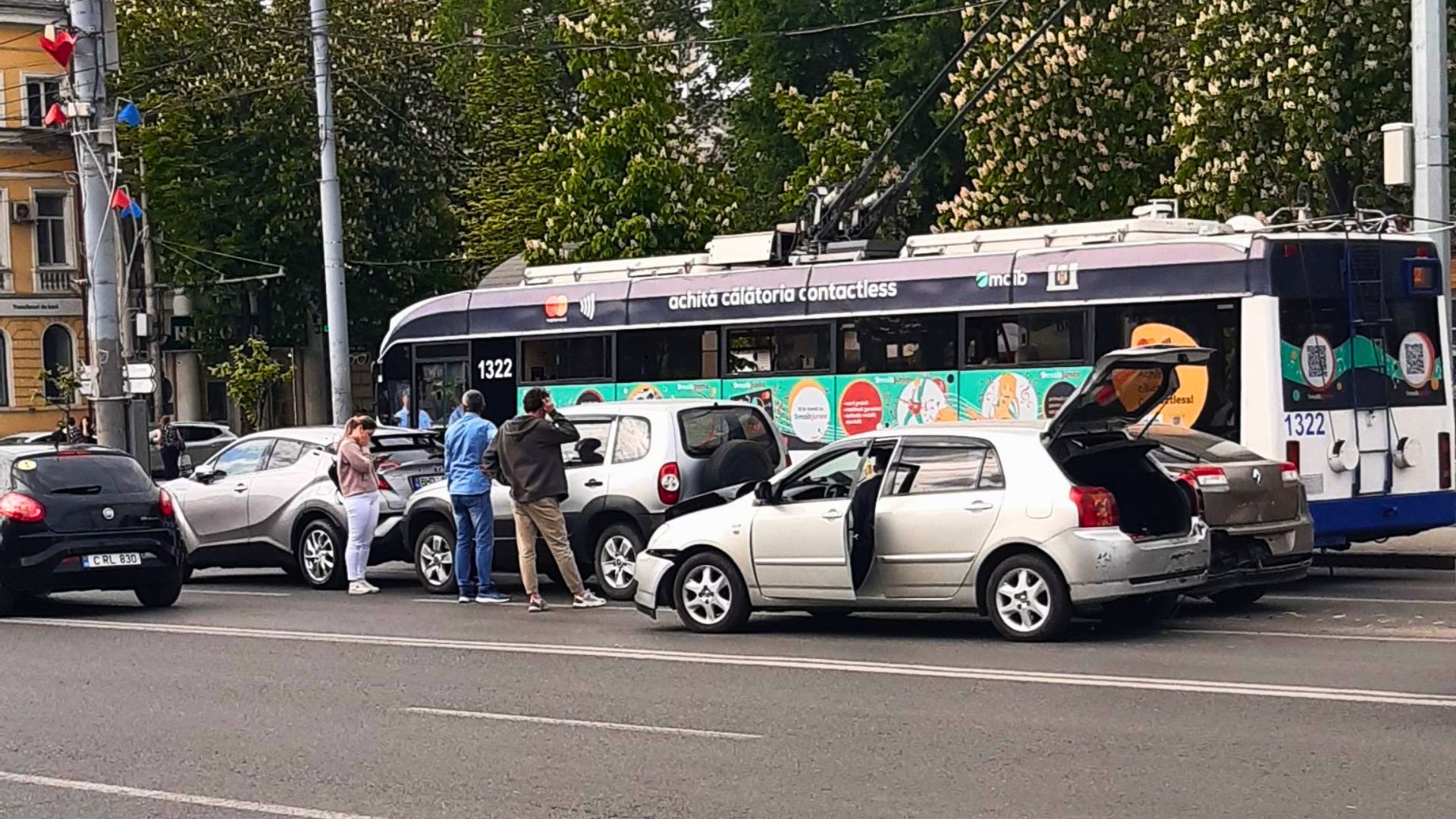 Carambol N Centrul Capitalei Patru Ma Ini S Au Ciocnit N Lan Unica Md