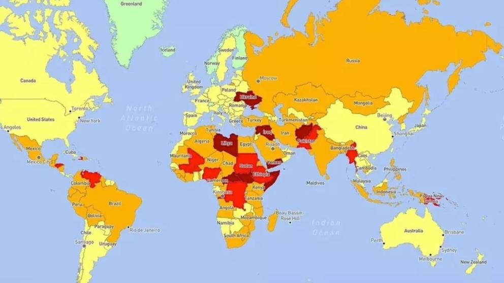 Topul celor mai periculoase țări de vizitat în 2024 În ce categorie