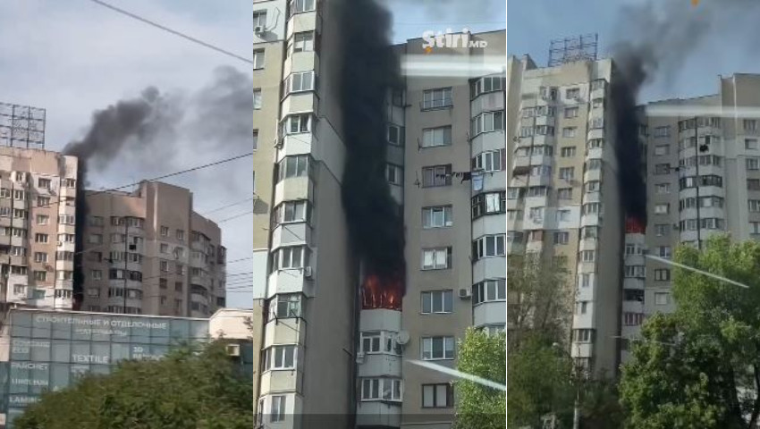 Incendiu Puternic Ntr Un Bloc Din Capital Unica Md