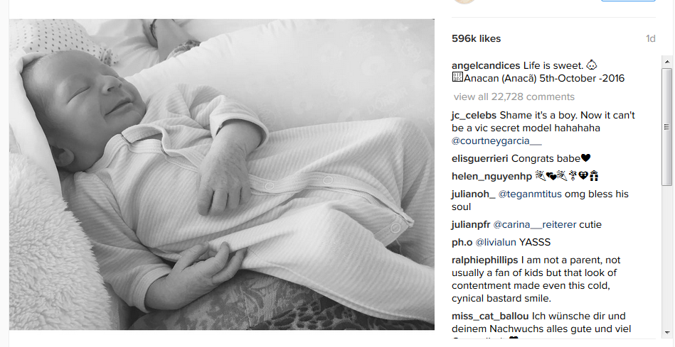 Celebrul model Candice Swanepoel a devenit pentru prima dată mamă