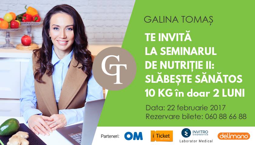 Galina Tomaş te învaţă cum să slăbeşti sănătos 10 kg în doar 2 luni