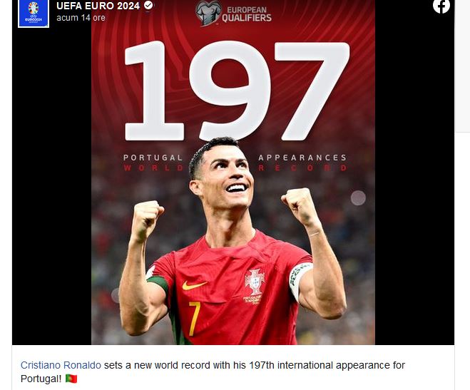 Cristiano Ronaldo A Mai Stabilit Un Record! E Unic în Istoria ...