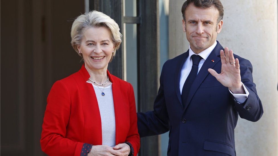 Emmanuel Macron și Ursula Von Der Leyen S-au Dus în China Să Discute Cu ...